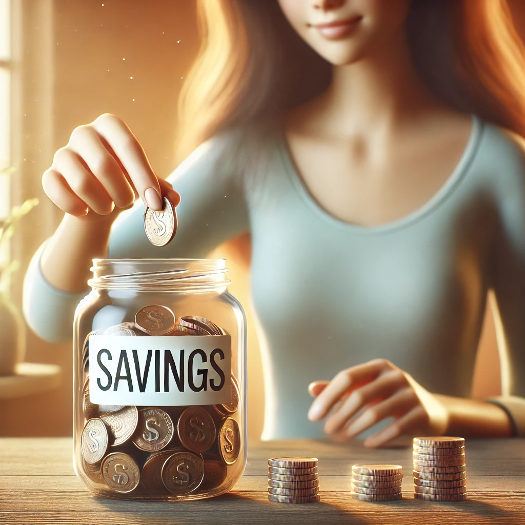 Woman saving money with better PITI understanding